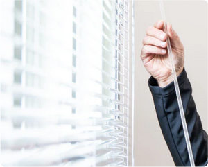 Wand controlled slat tilting